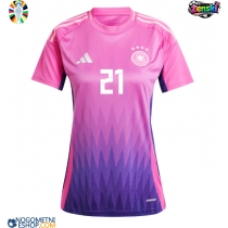 Ženski Nogometni dresi Nemčija Ilkay Gundogan #21 Gostujoči EP 2024 Kratek Rokav